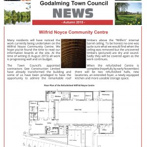 Click on this image to open a pdf version of the September 2015 edition of the Town Council's newsletter