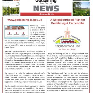 Click on this image to open a pdf version of the September 2016 edition of the Town Council's newsletter