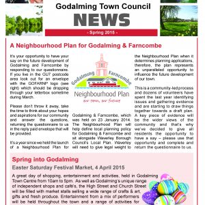 Click on this image to open a pdf version of the March 2015 edition of the Town Council's newsletter