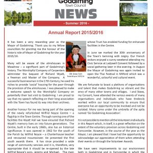 Click on this image to open a pdf version of the June 2016 edition of the Town Council's newsletter