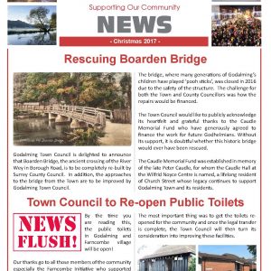 Click on this image to open a pdf version of the December 2017 edition of the Town Council's newsletter