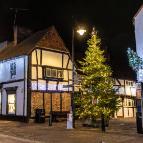 Christmas Lights 2021 - Memory Tree, Crown Court, Godalming - Photo Courtesy of Phil Kemp