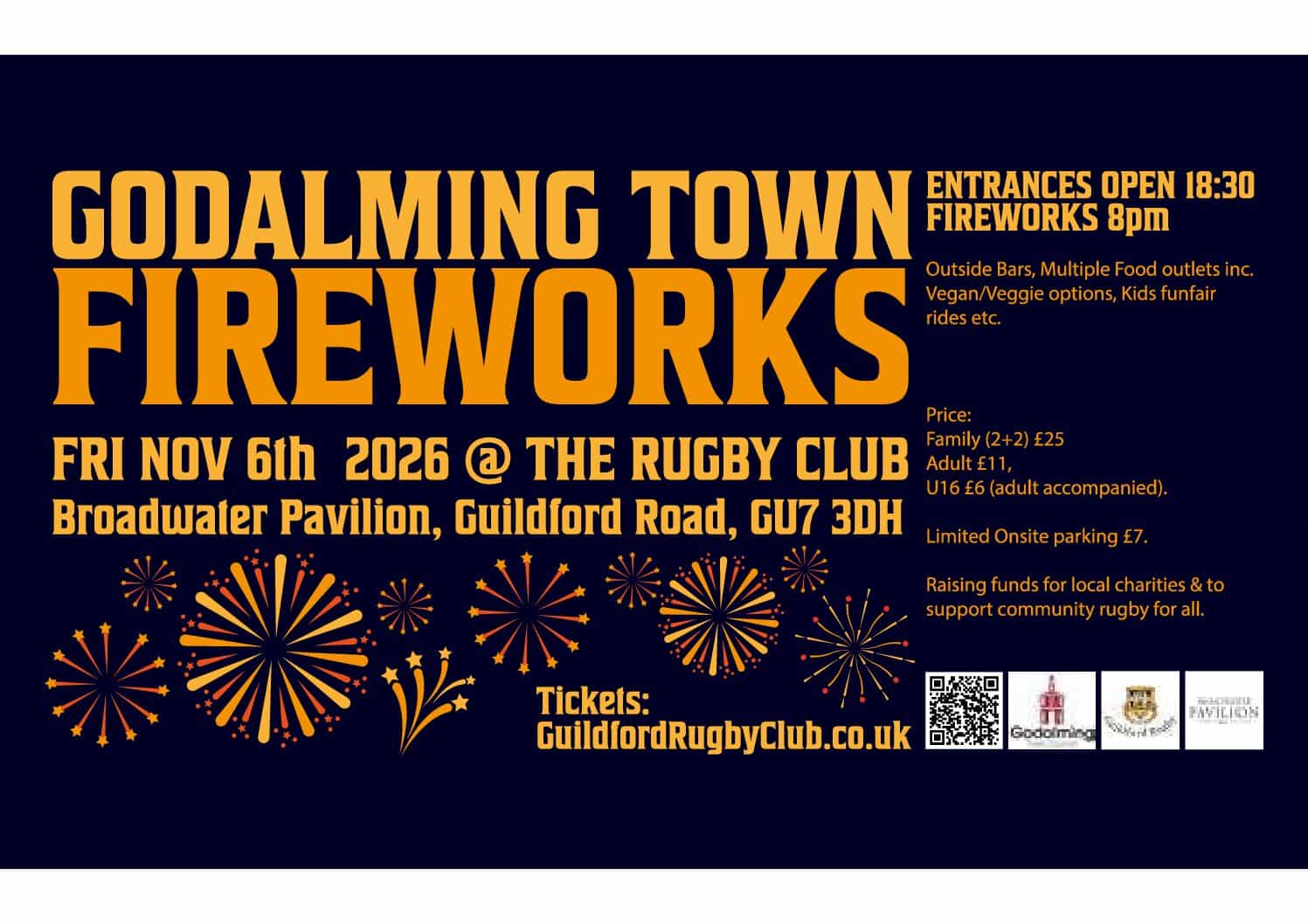 Godalming Town Fireworks 6 November 2026