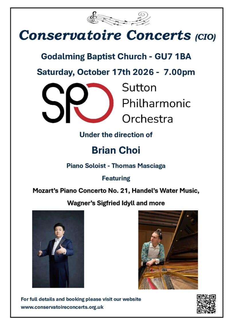 Conservatoire Concert – Sutton Philharmonic Orchestra